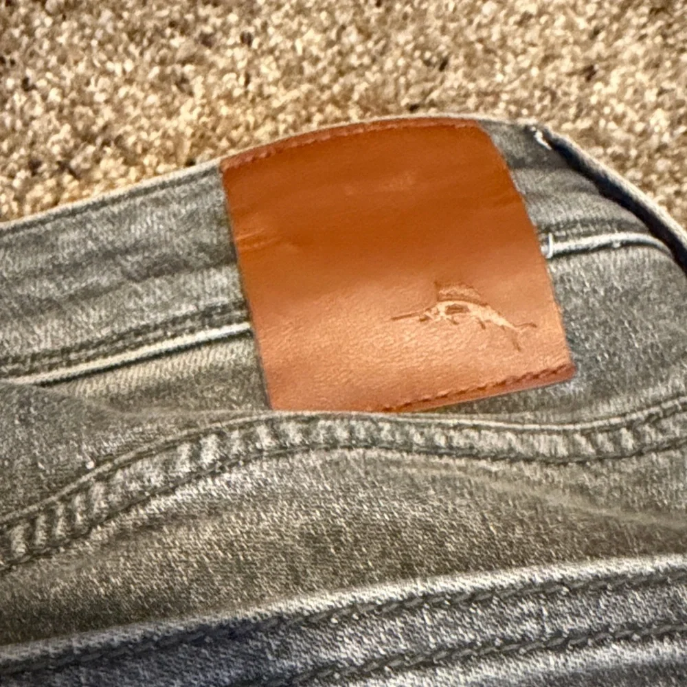Tommy Bahama Men's Straight Jeans in Charcoal